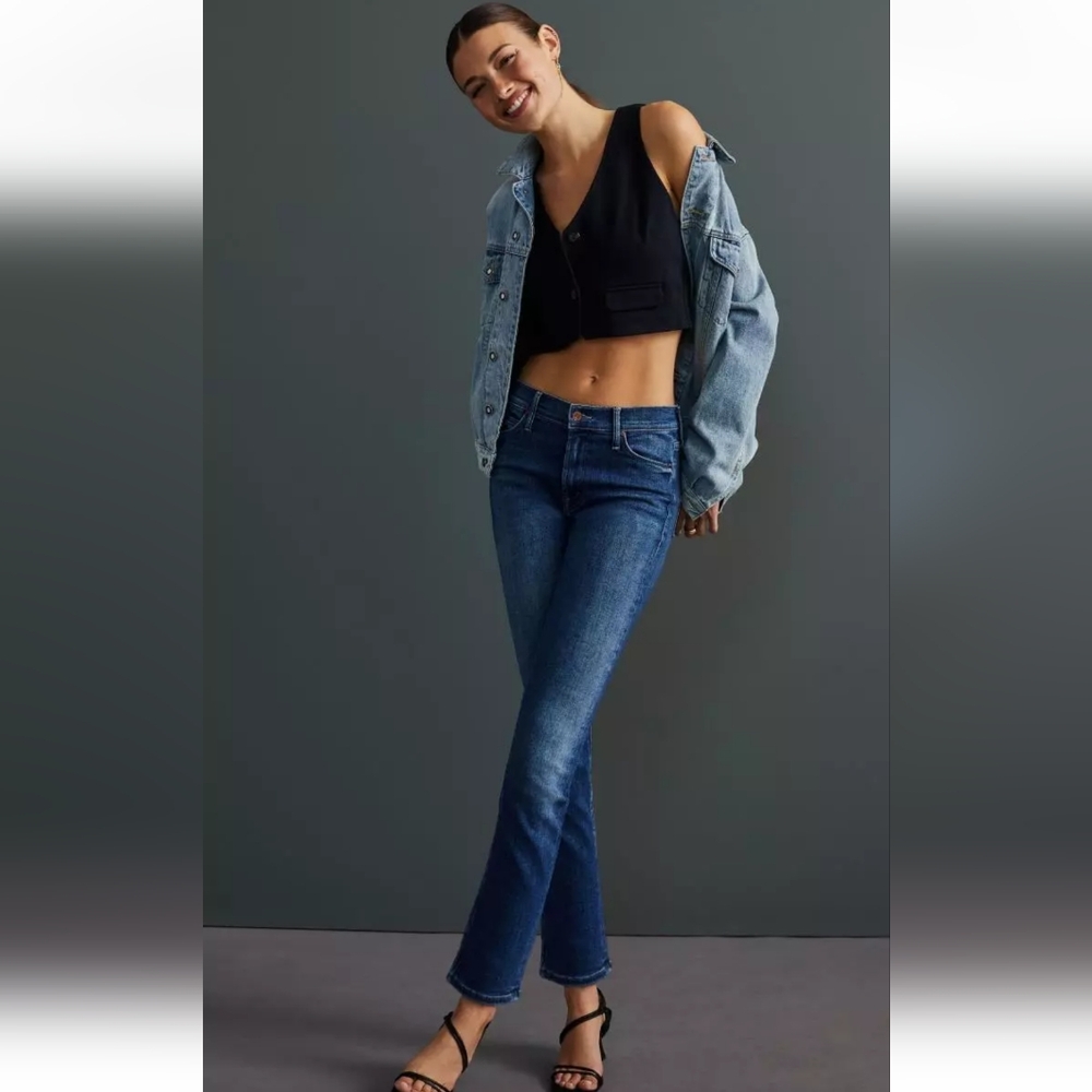 MOTHER The Mid Rise Dazzler Ankle Jeans in Satisfaction Guaranteed Size 25